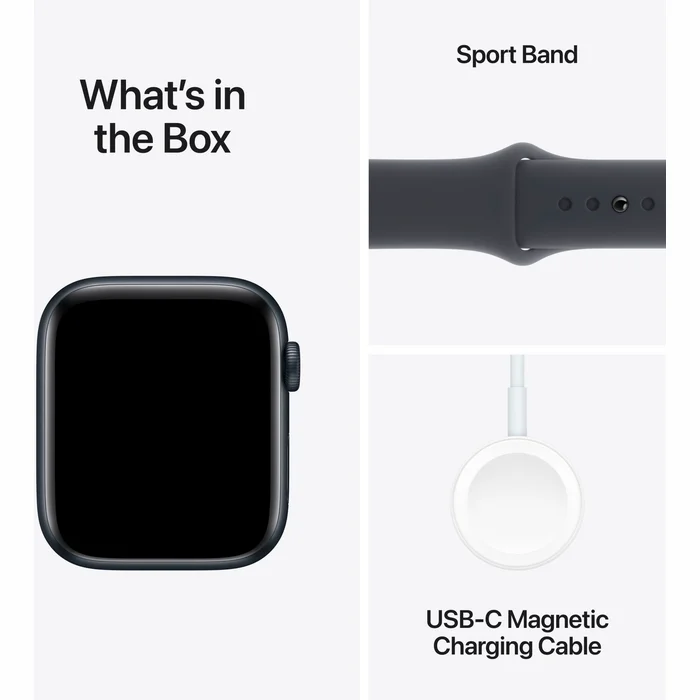 Viedpulksteņi Apple Watch SE 2024 GPS 40mm Midnight Aluminium Case with Midnight Sport Band - S/M